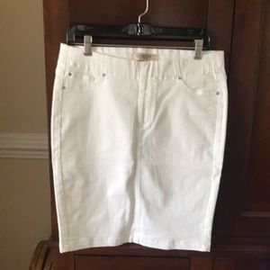 LIVERPOOL white denim skirt